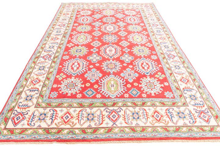 6' 6 x 9' 8 Hand Knotted Kazak Rug