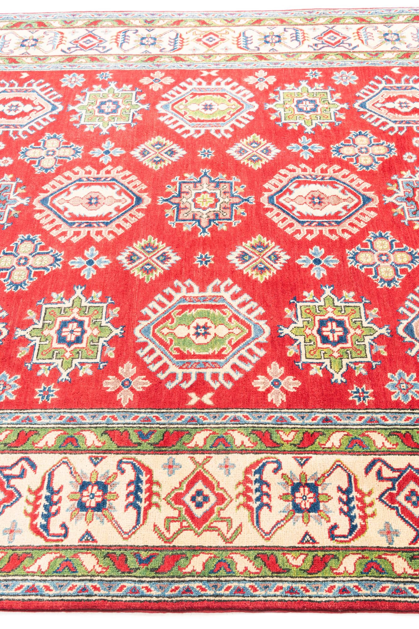 6' 6 x 9' 8 Hand Knotted Kazak Rug