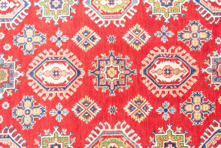 Detail image of 6' 6 x 9' 8 Hand Knotted Kazak Rug