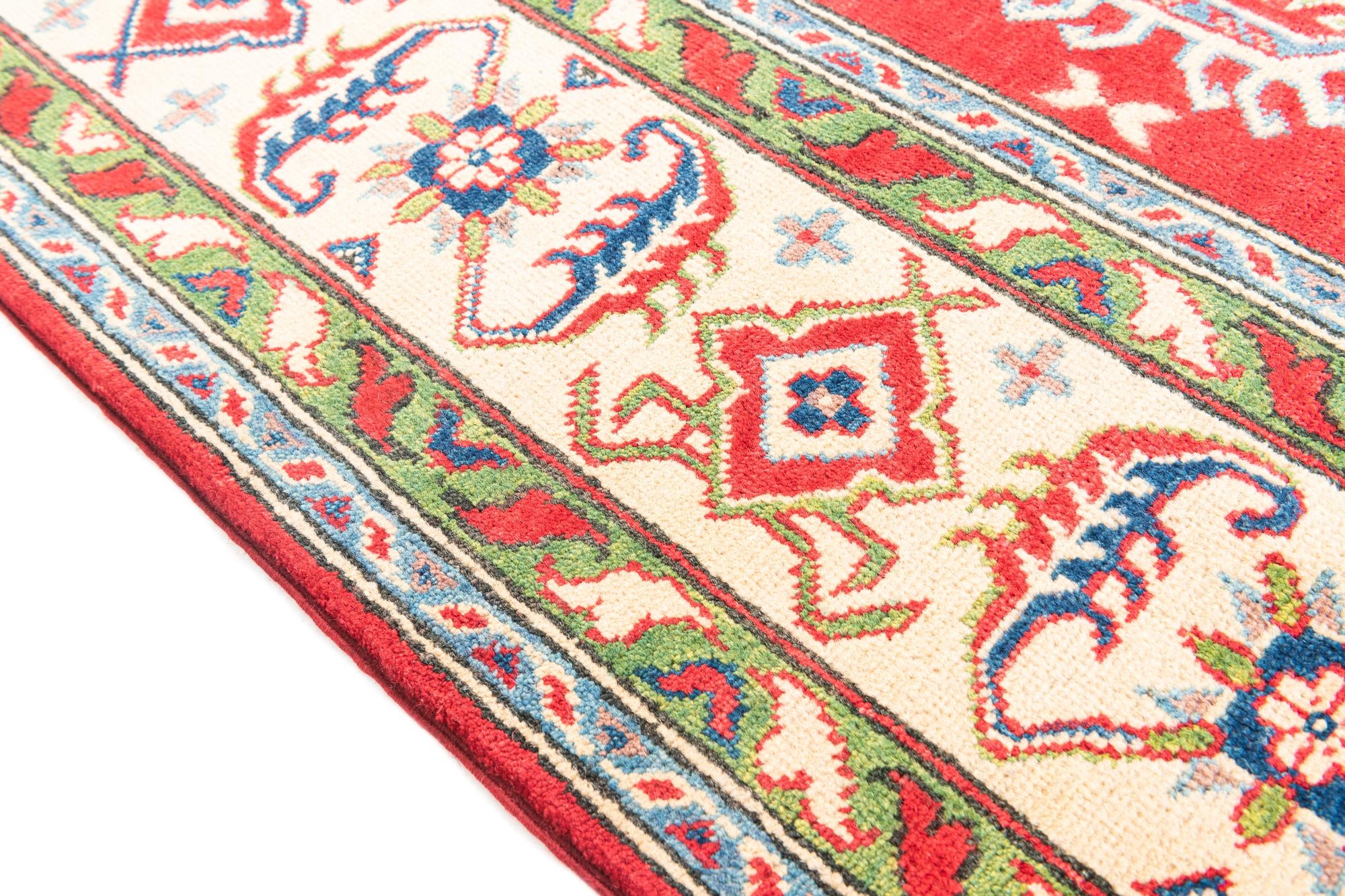 6' 6 x 9' 8 Hand Knotted Kazak Rug