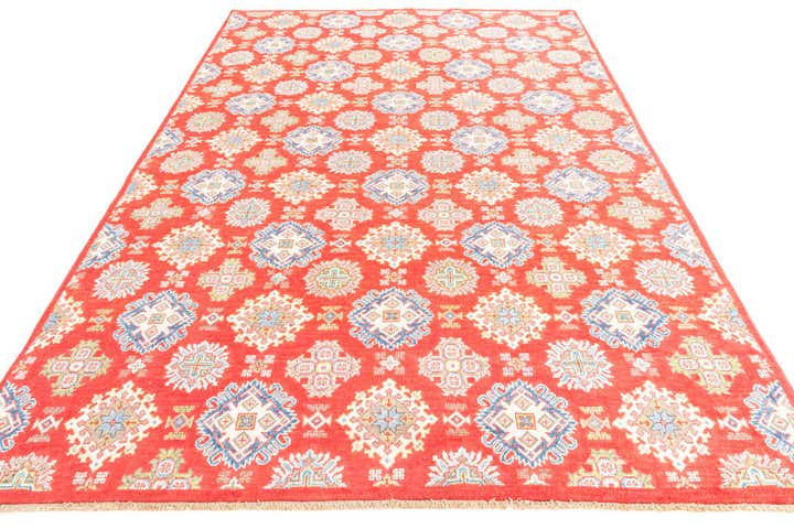 6' 7 x 9' 10 Hand Knotted Kazak Rug