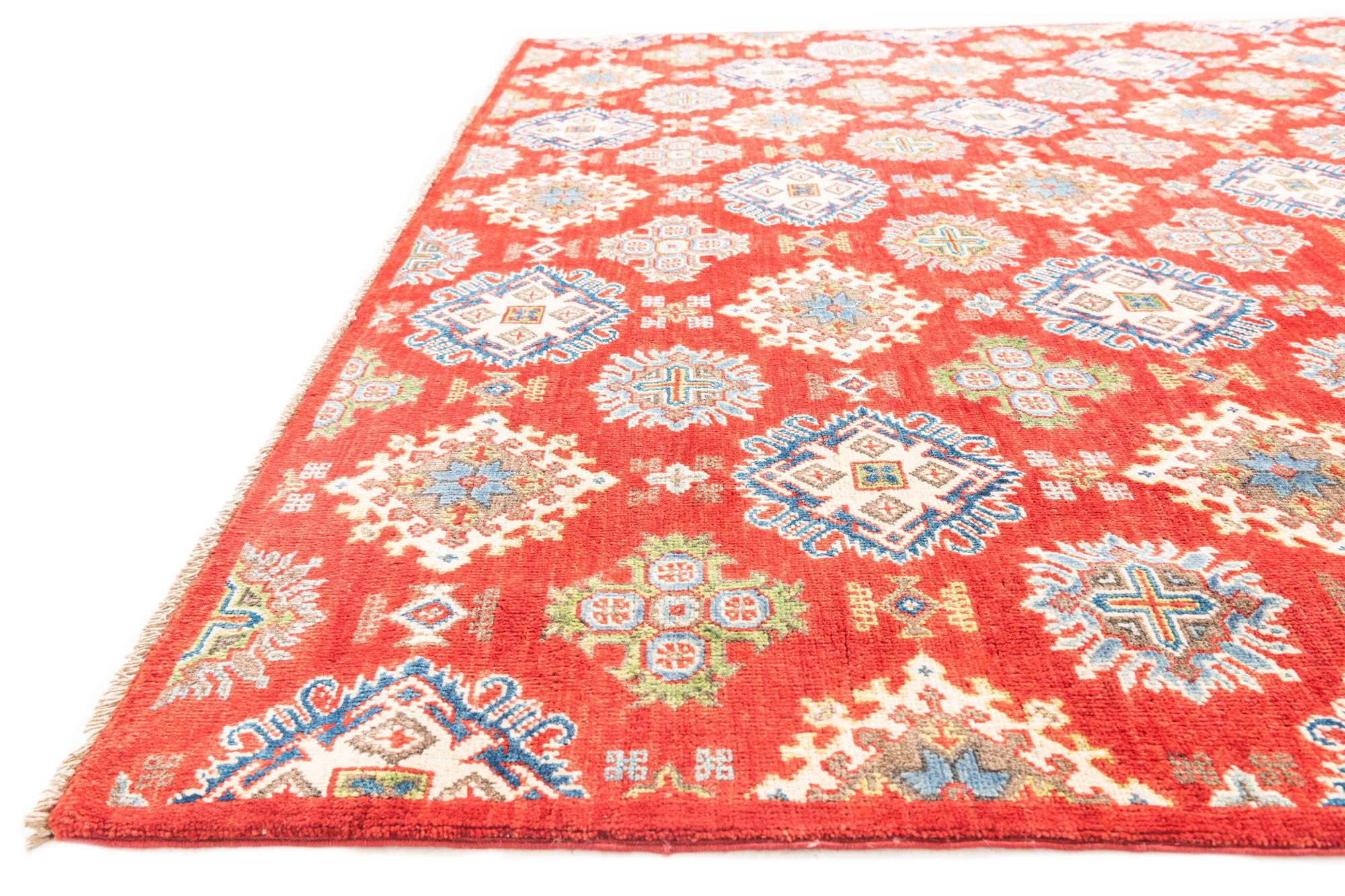 6' 7 x 9' 10 Hand Knotted Kazak Rug