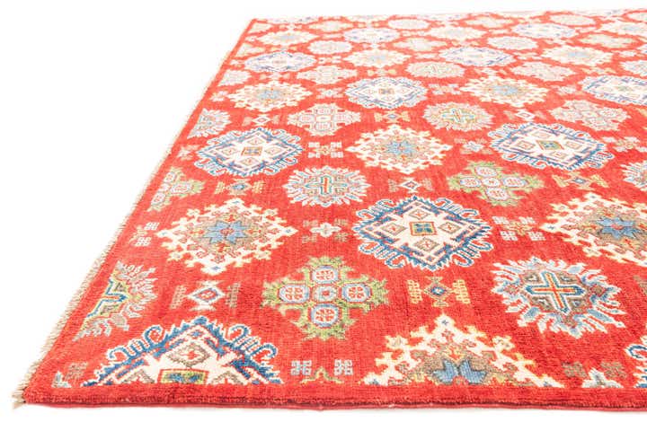 6' 7 x 9' 10 Hand Knotted Kazak Rug