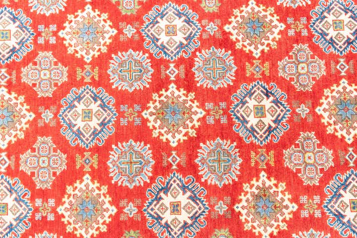 6' 7 x 9' 10 Hand Knotted Kazak Rug
