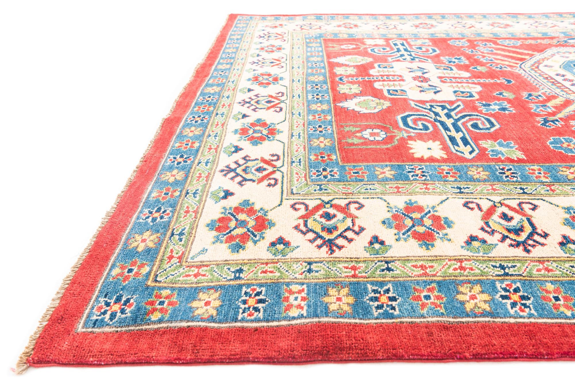 6' 8 x 10' Hand Knotted Kazak Rug