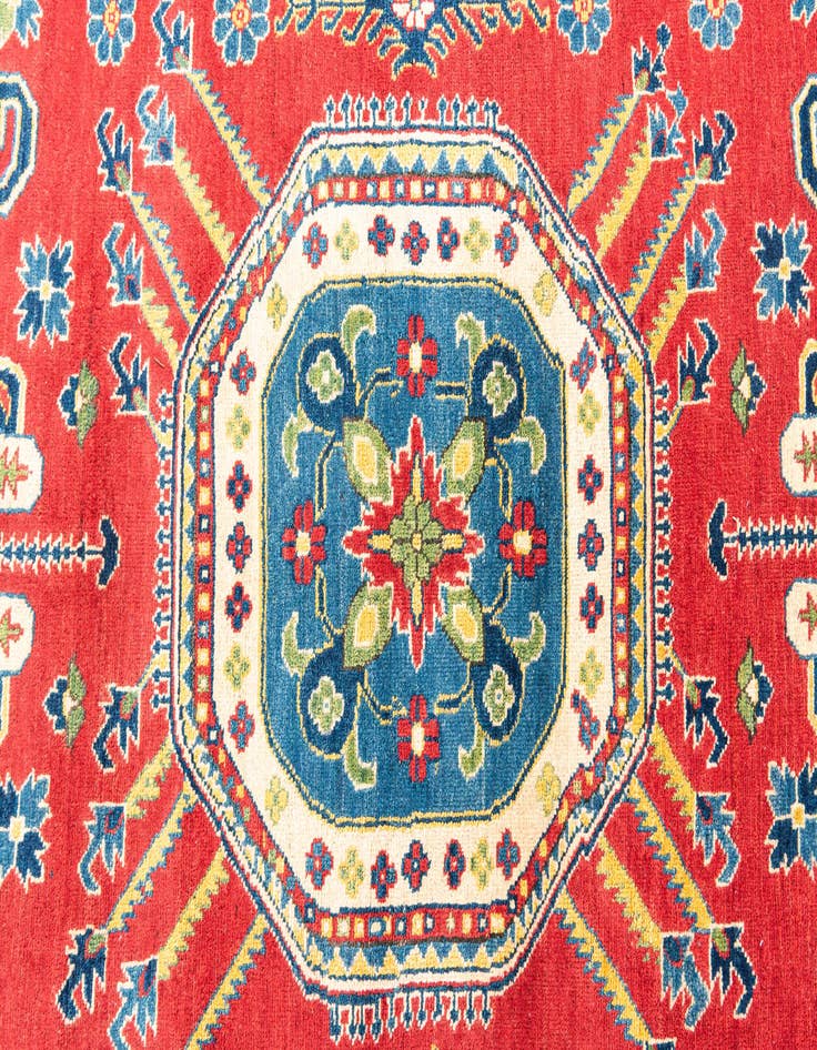 Detail image of 6' 8 x 10'  Hand Knotted Kazak Rug