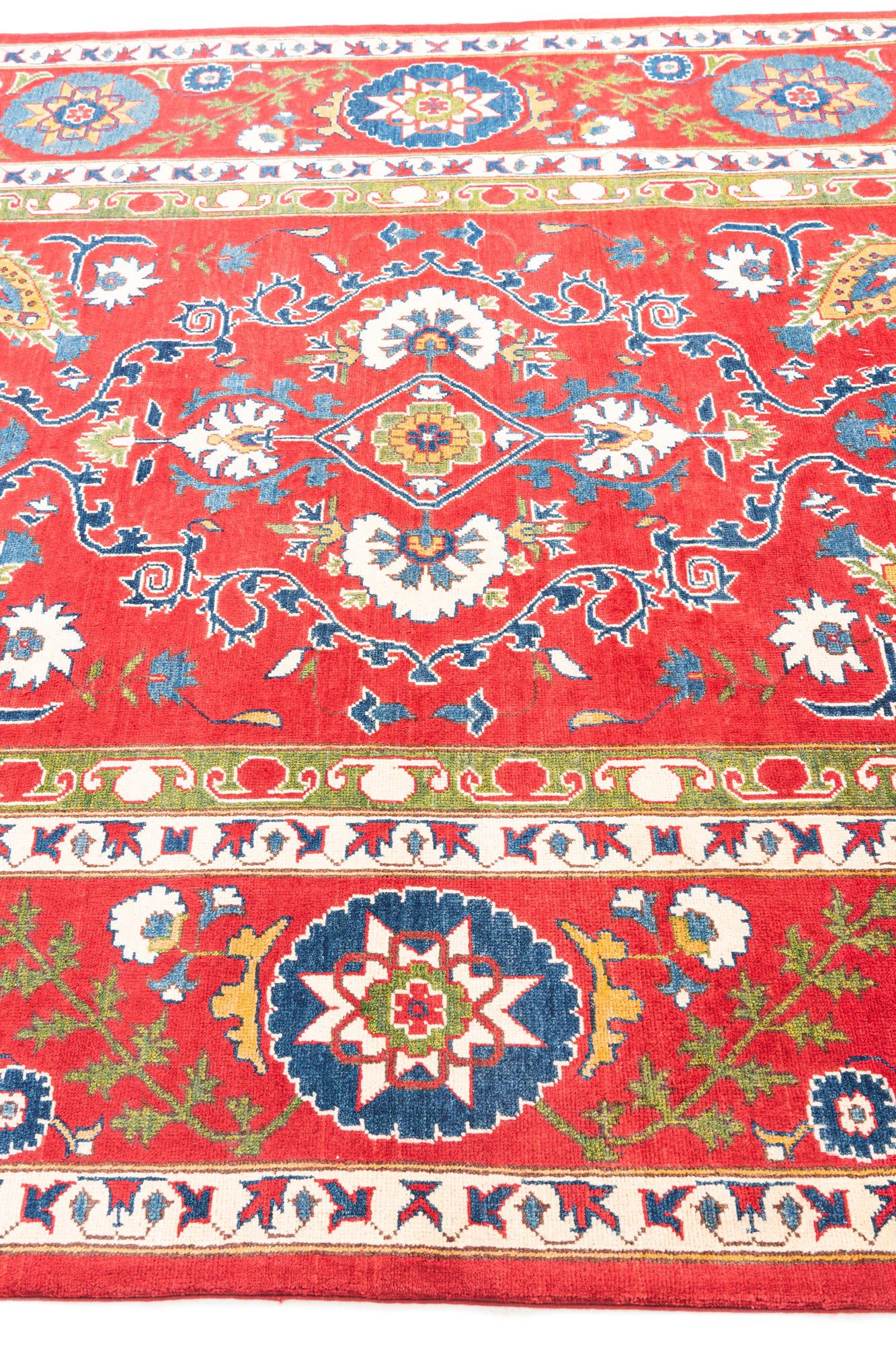 6' 8 x 9' 9 Hand Knotted Kazak Rug