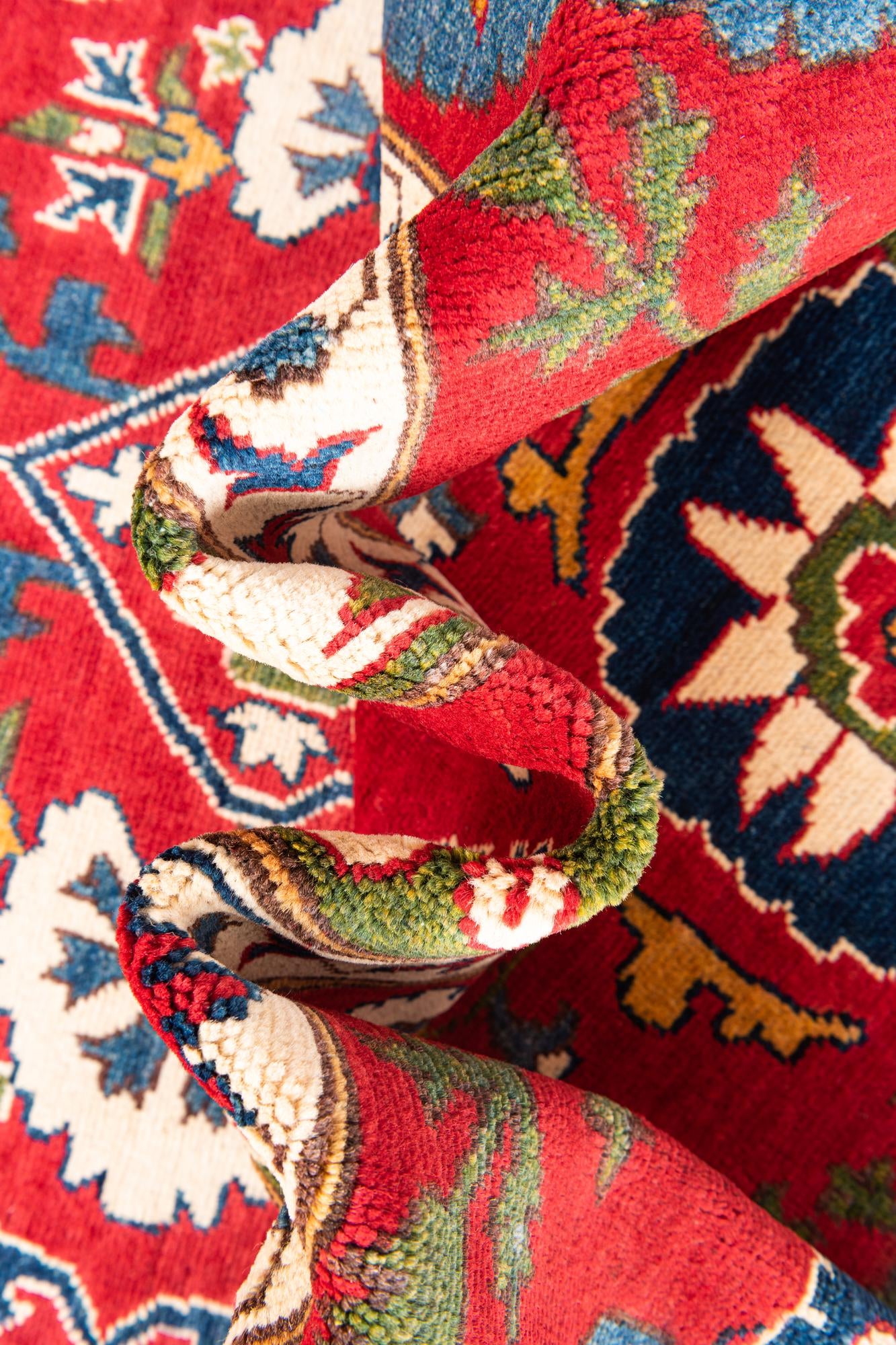 6' 8 x 9' 9 Hand Knotted Kazak Rug