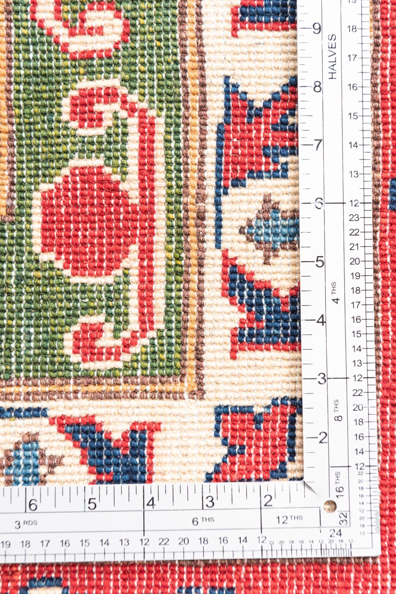 6' 8 x 9' 9 Hand Knotted Kazak Rug