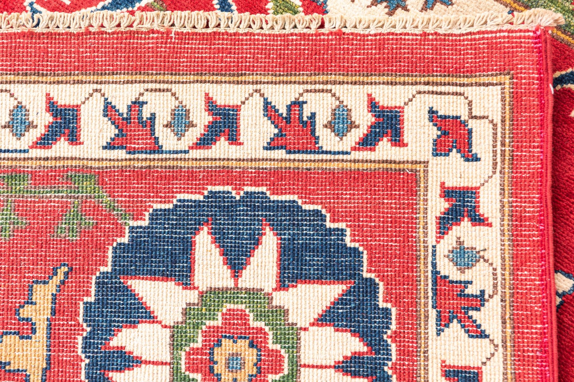 6' 8 x 9' 9 Hand Knotted Kazak Rug