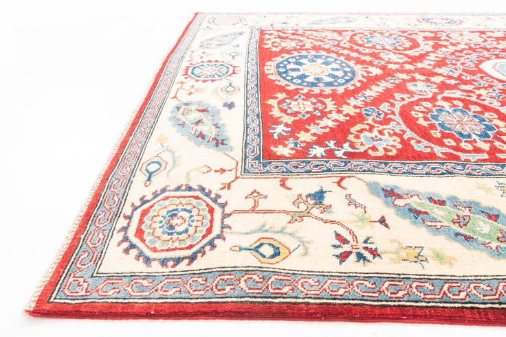 Detail image of 6' 7 x 9' 6 Hand Knotted Kazak Rug