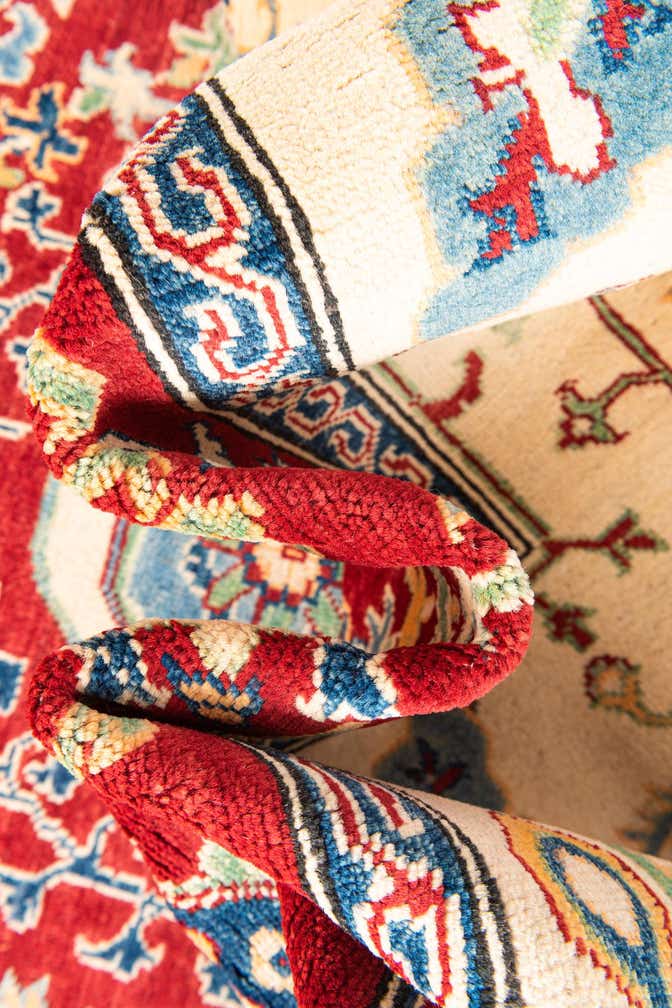 6' 7 x 9' 6 Hand Knotted Kazak Rug