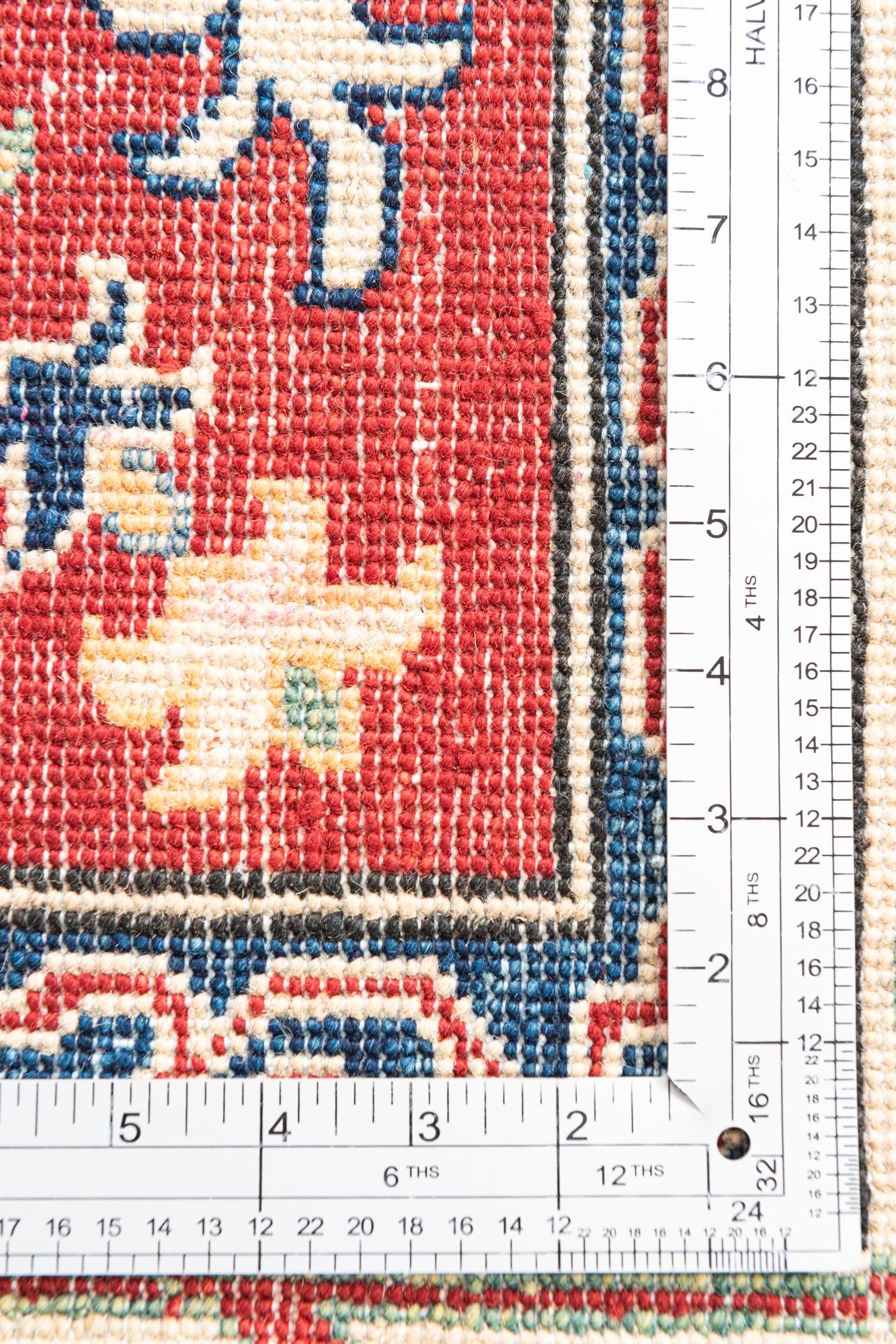6' 7 x 9' 6 Hand Knotted Kazak Rug