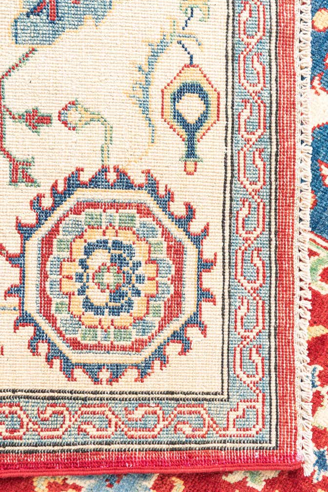 6' 7 x 9' 6 Hand Knotted Kazak Rug