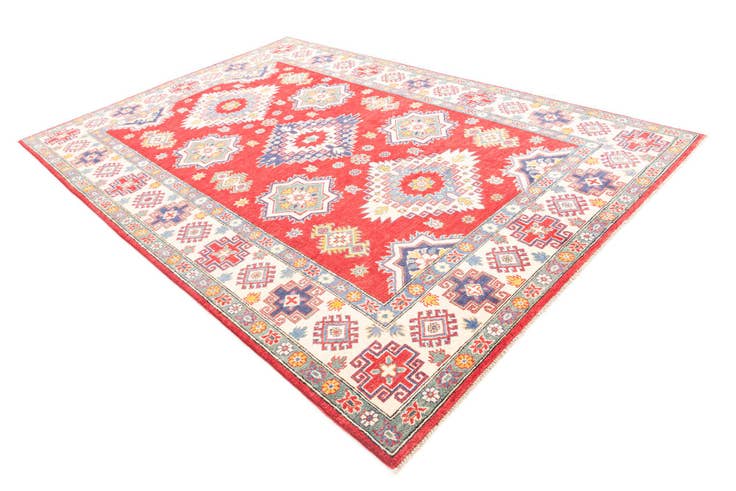 Detail image of 6' 9 x 9' 10 Hand Knotted Kazak Rug