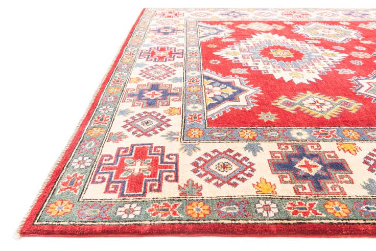 Detail image of 6' 9 x 9' 10 Hand Knotted Kazak Rug