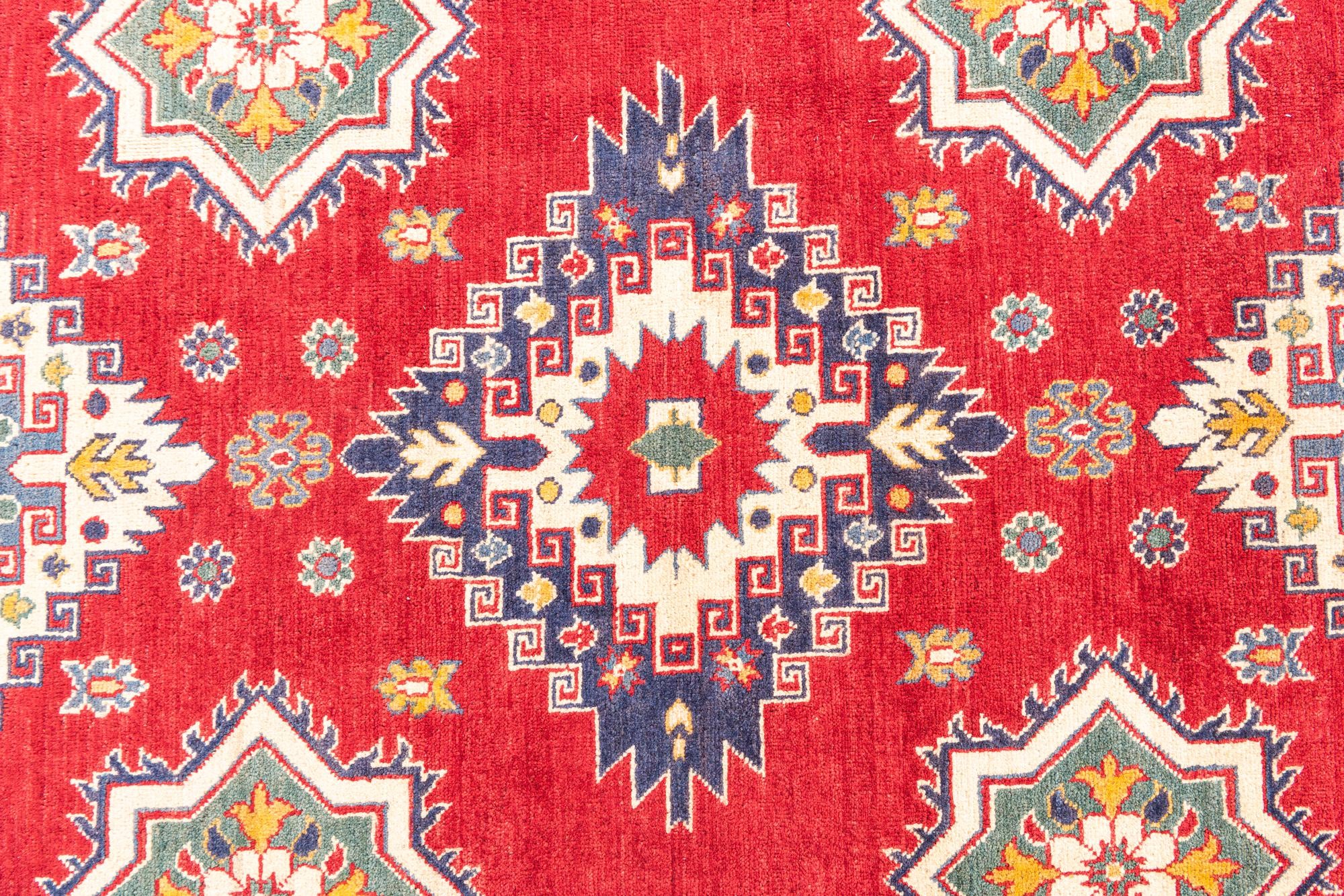 6' 9 x 9' 10 Hand Knotted Kazak Rug