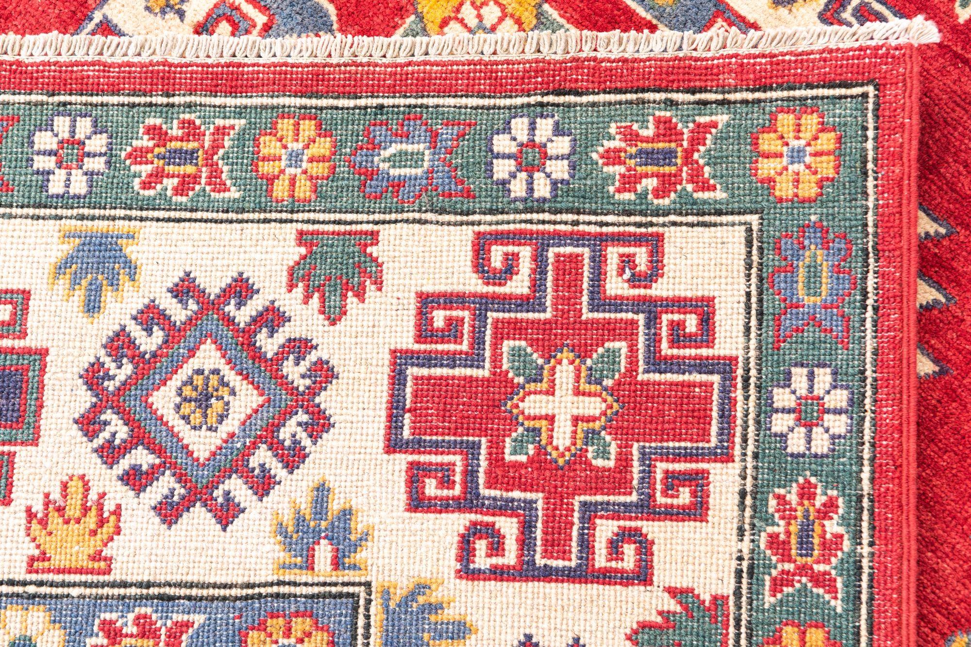6' 9 x 9' 10 Hand Knotted Kazak Rug