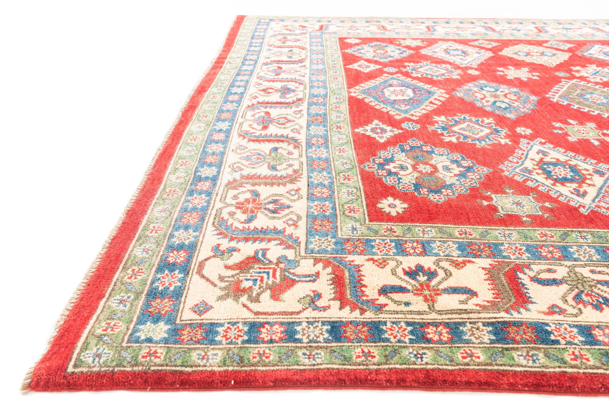 6' 6 x 9' 9 Hand Knotted Kazak Rug