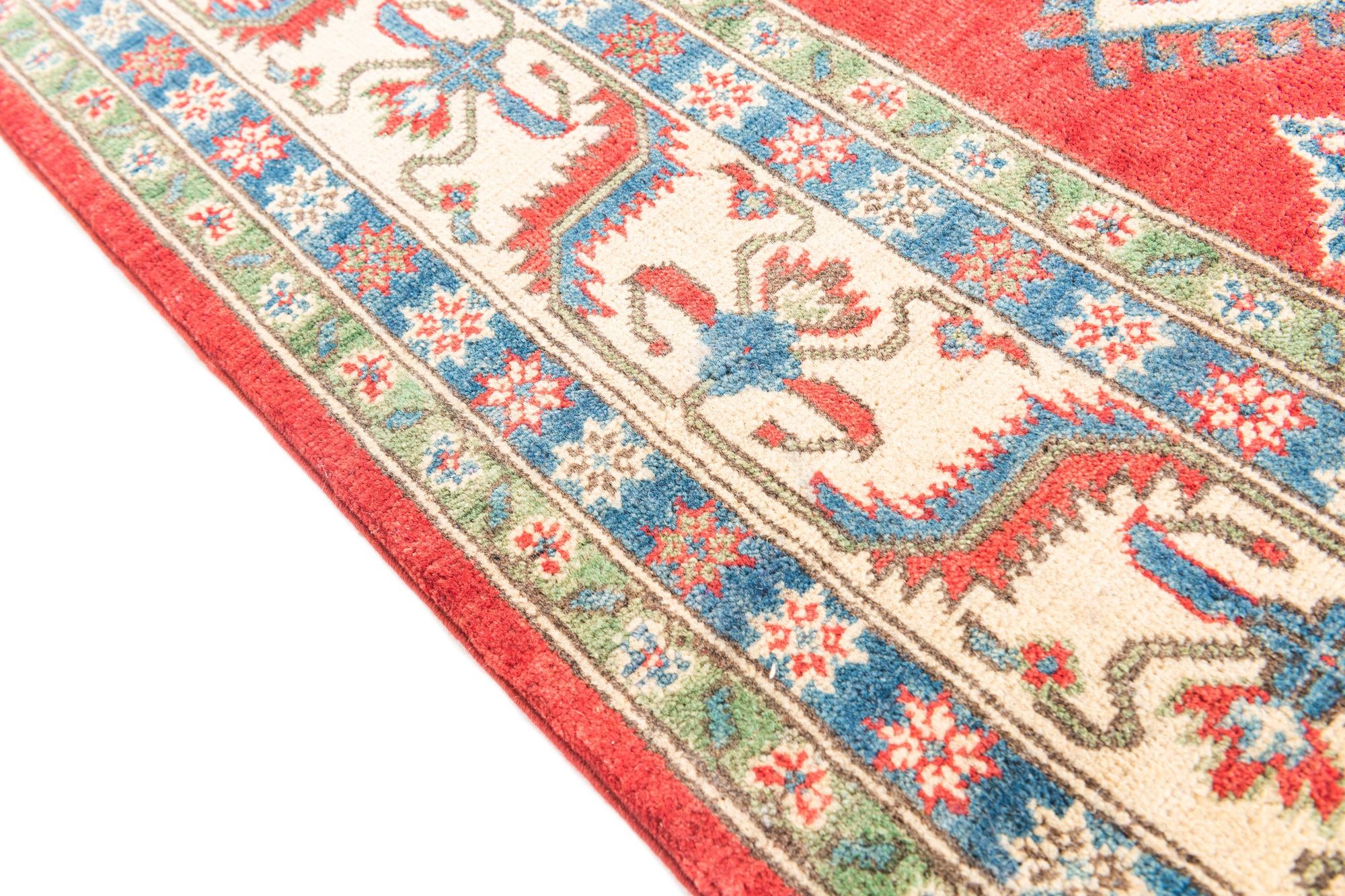 6' 6 x 9' 9 Hand Knotted Kazak Rug