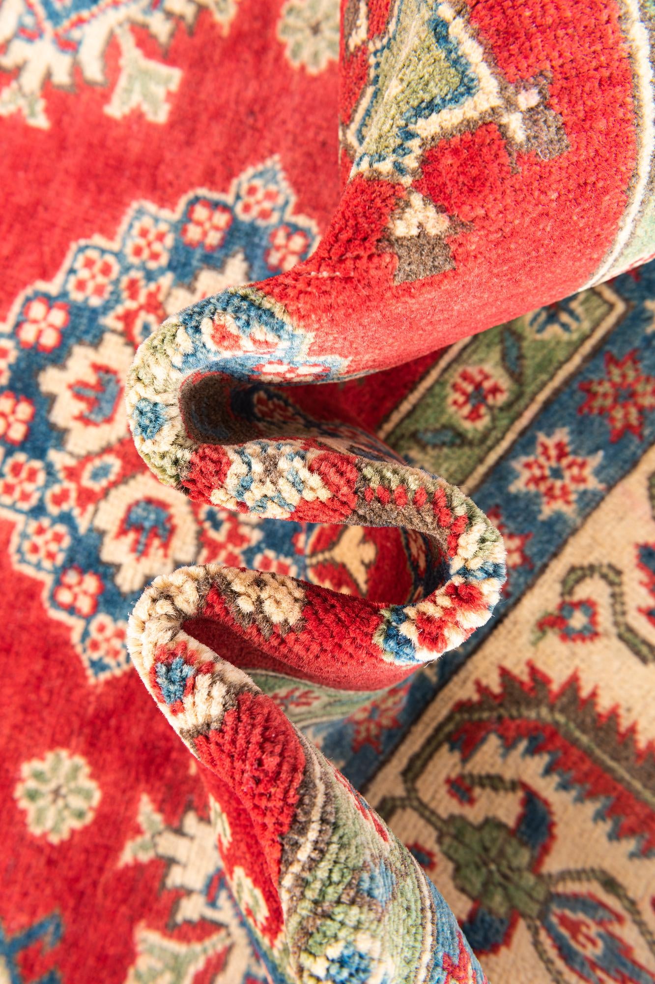 6' 6 x 9' 9 Hand Knotted Kazak Rug