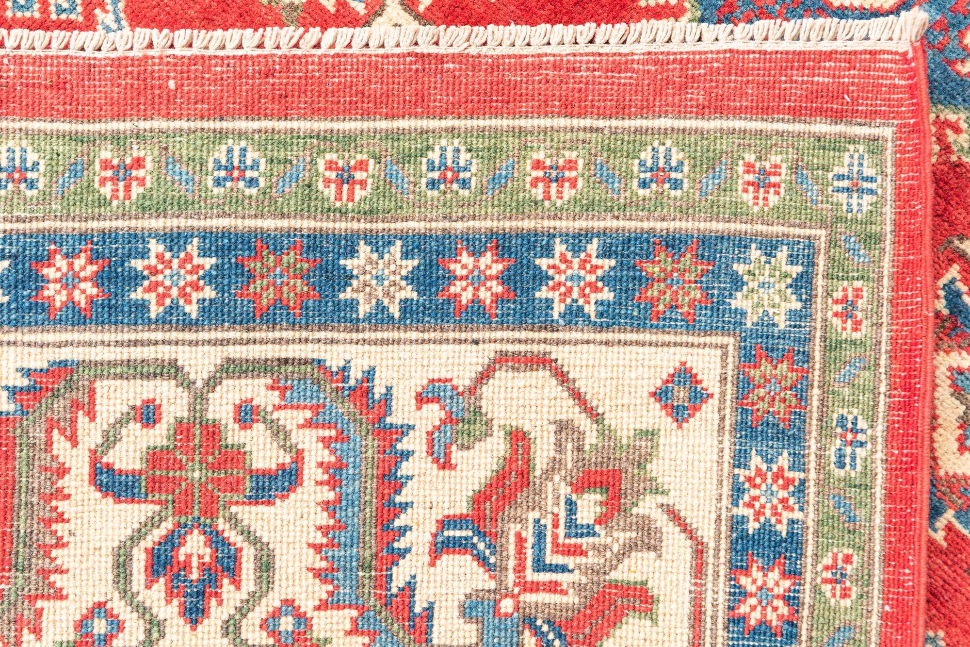 6' 6 x 9' 9 Hand Knotted Kazak Rug