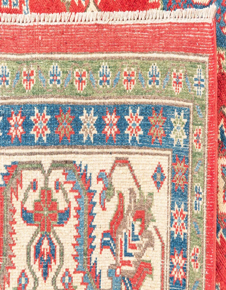 Detail image of 6' 6 x 9' 9  Hand Knotted Kazak Rug