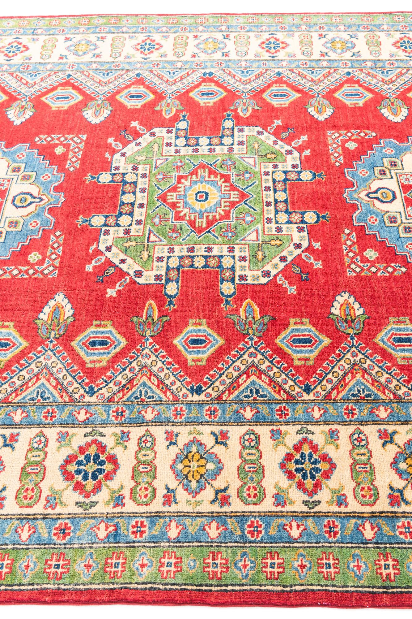 6' 8 x 9' 7 Hand Knotted Kazak Rug