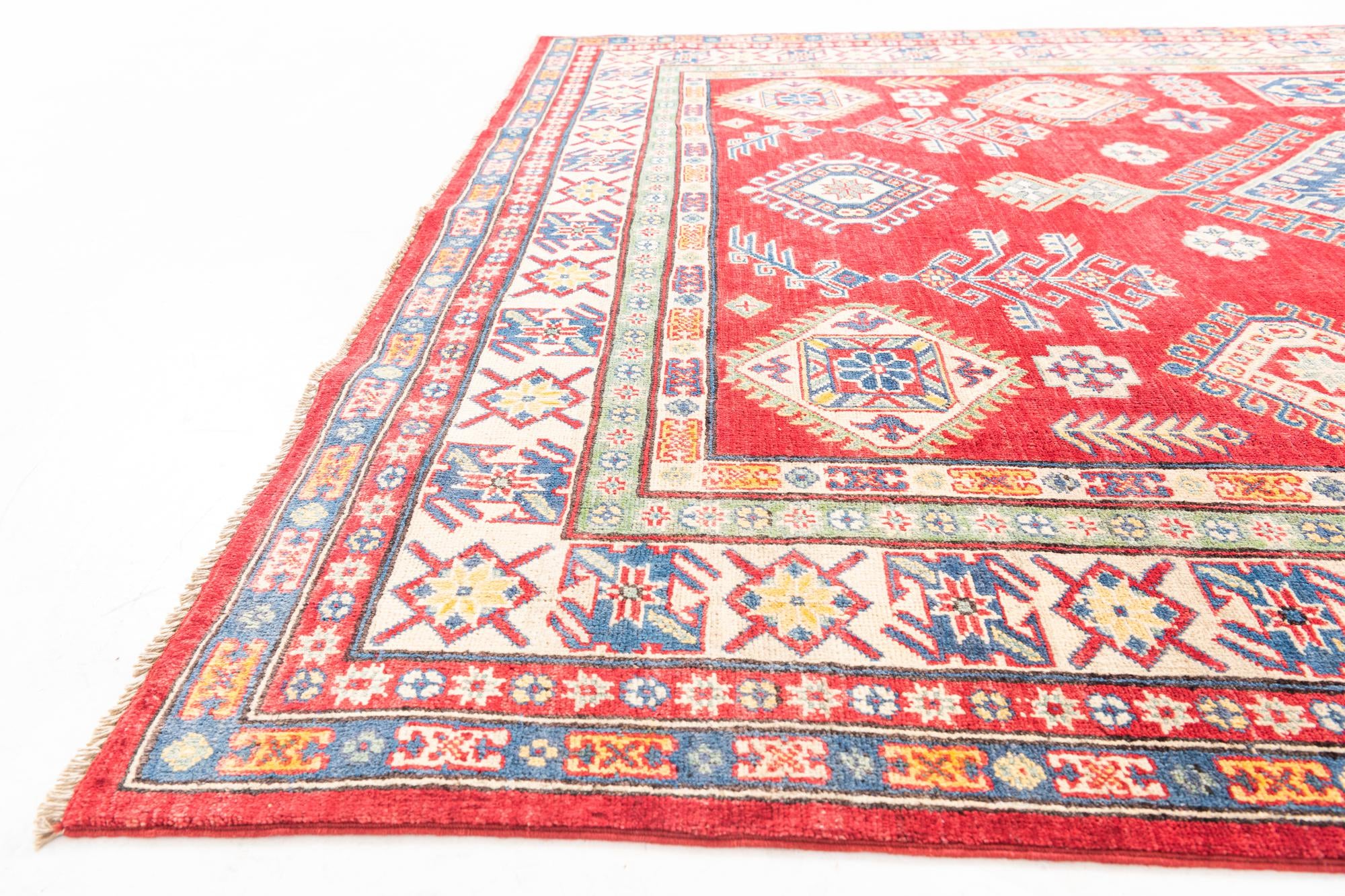 6' 6 x 9' 6 Hand Knotted Kazak Rug