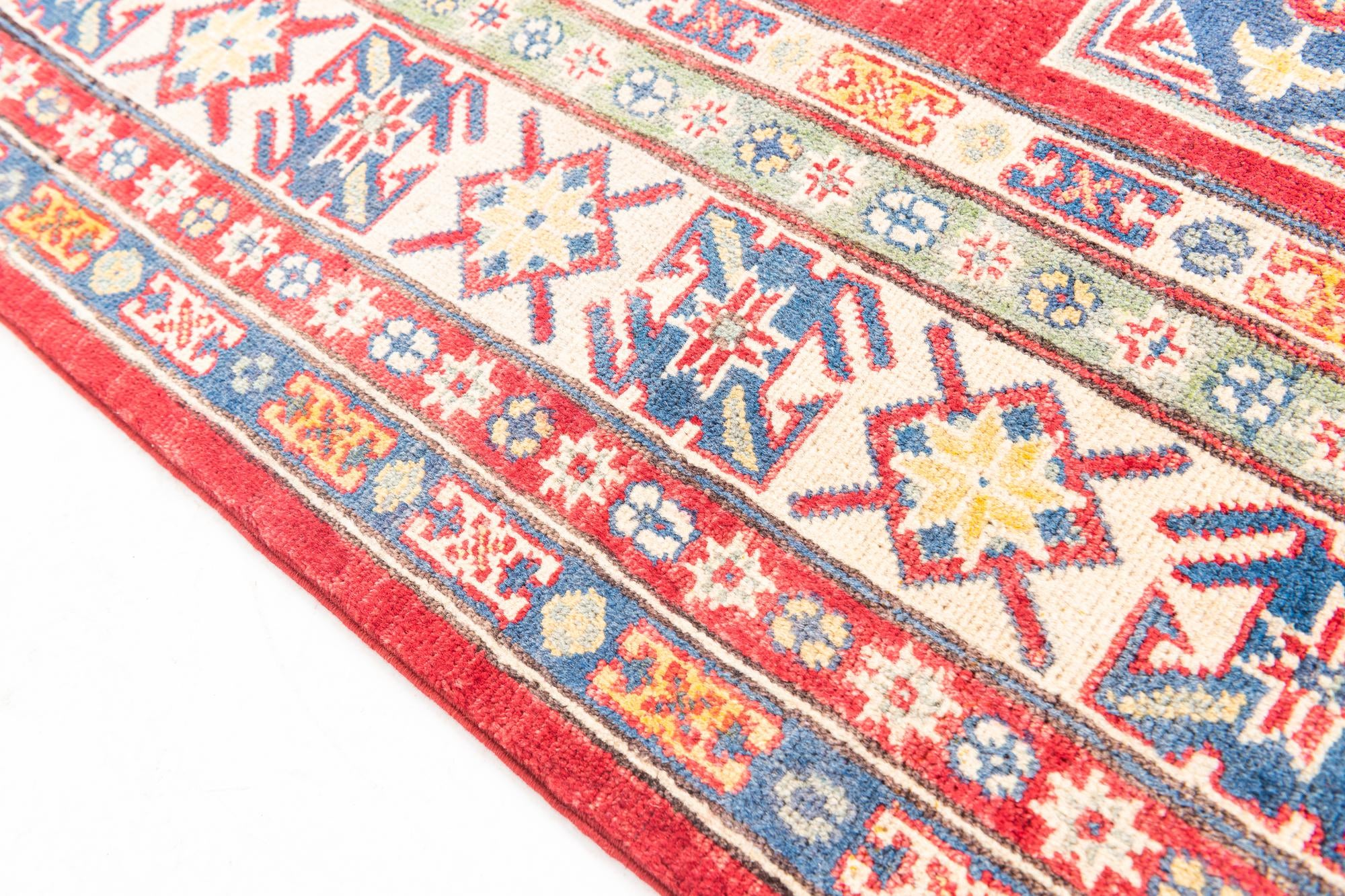 6' 6 x 9' 6 Hand Knotted Kazak Rug