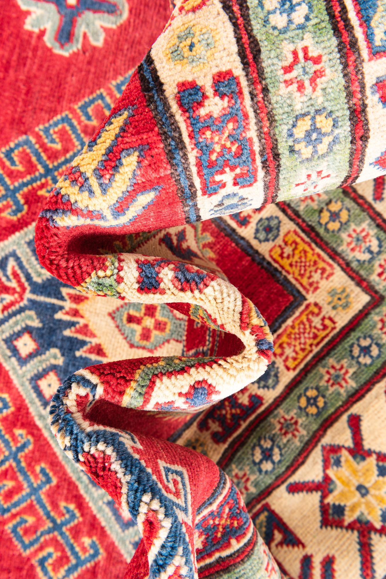 6' 6 x 9' 6 Hand Knotted Kazak Rug