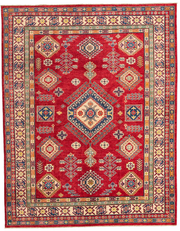 Detail image of 6' 6 x 9' 6 Hand Knotted Kazak Rug