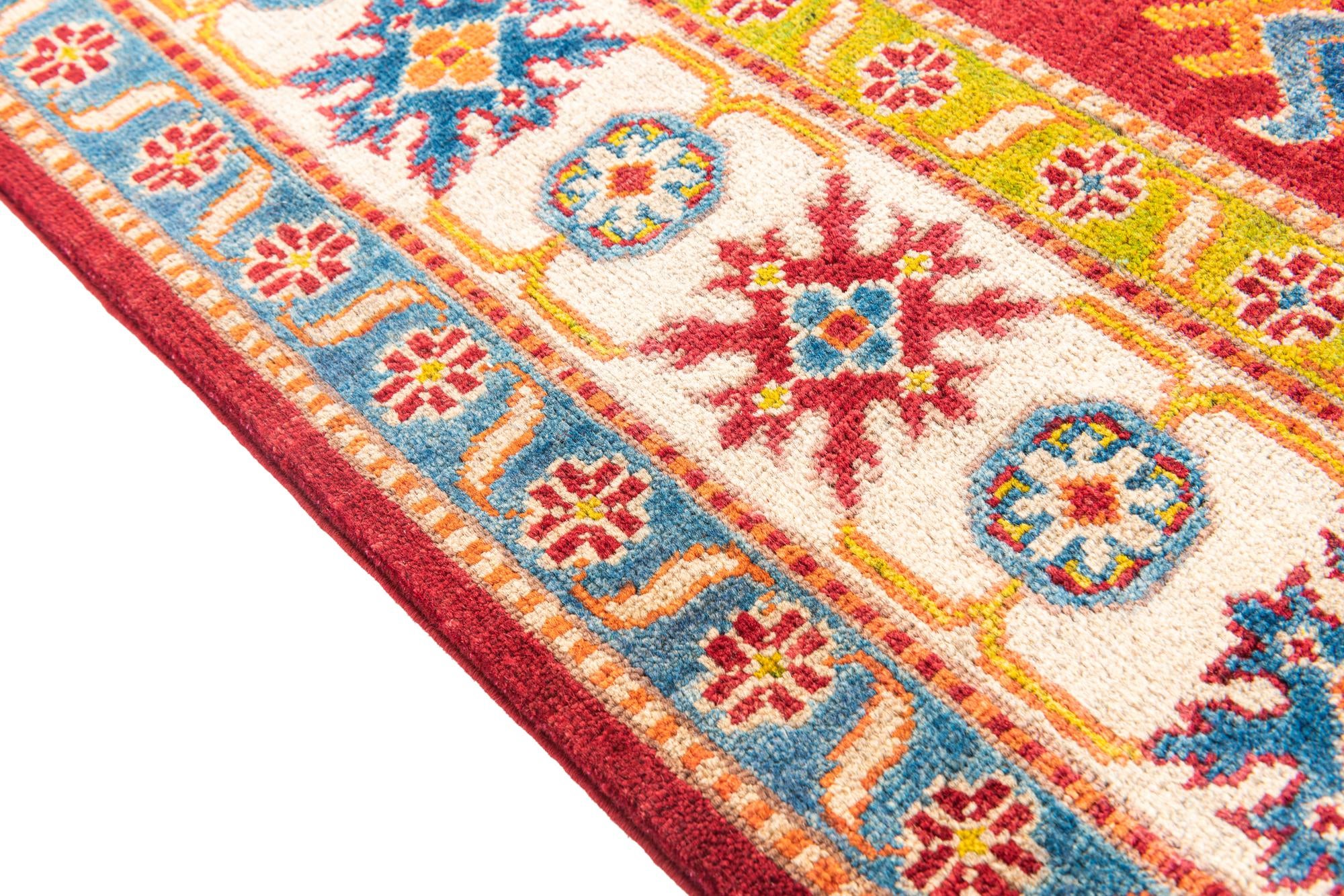 6' 2 x 8' 10 Hand Knotted Kazak Rug
