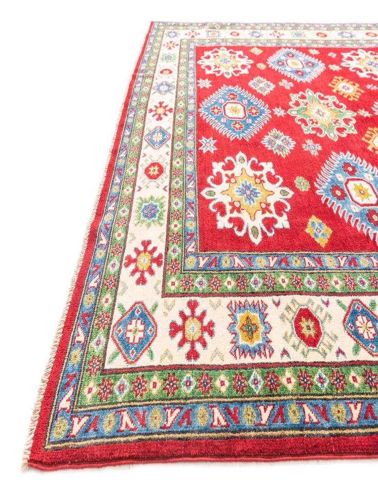 Detail image of 6' 5 x 9' 10 Hand Knotted Kazak Rug