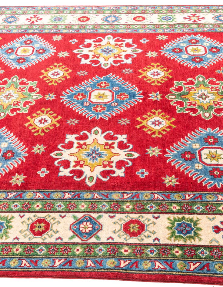 Detail image of 6' 5 x 9' 10 Hand Knotted Kazak Rug