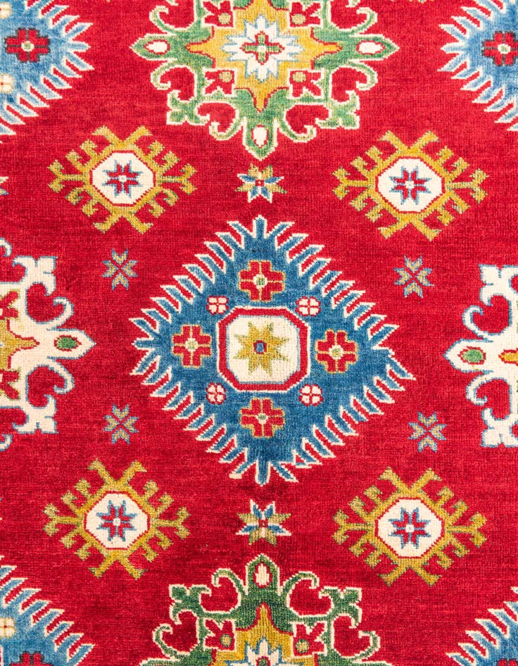 Detail image of 6' 5 x 9' 10 Hand Knotted Kazak Rug