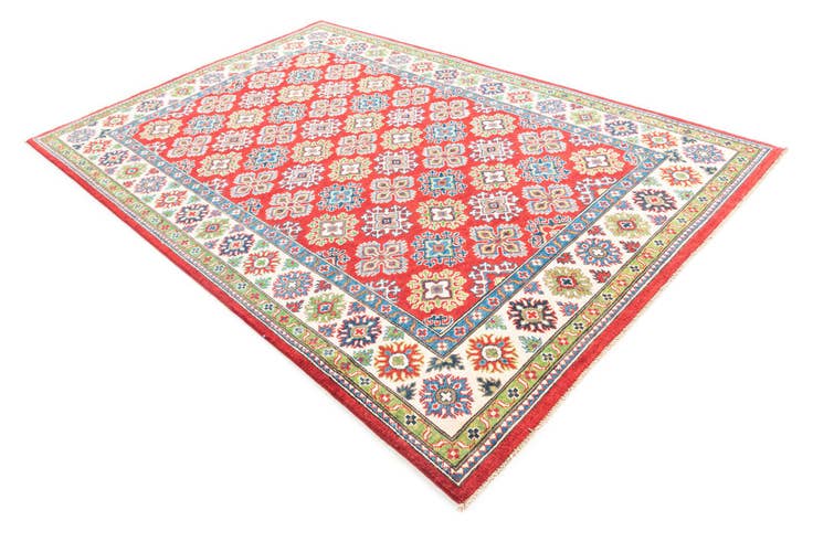 Detail image of 6' 2 x 9' Hand Knotted Kazak Rug
