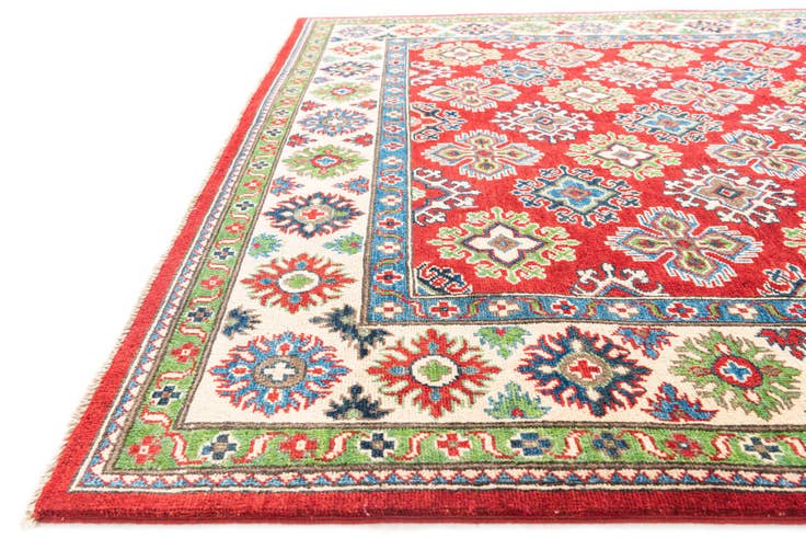 Detail image of 6' 2 x 9' Hand Knotted Kazak Rug