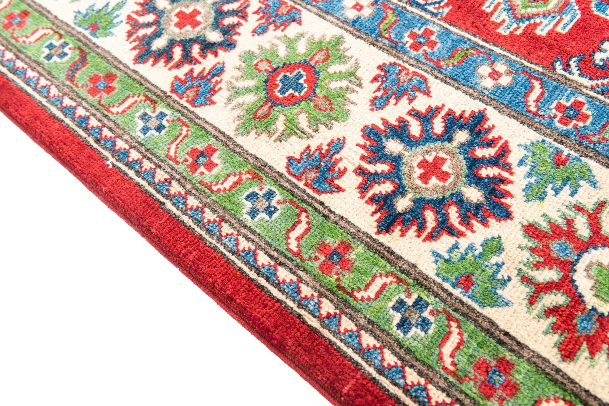 6' 2 x 9' Hand Knotted Kazak Rug
