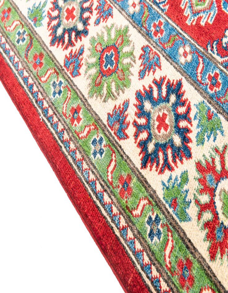 Detail image of 6' 2 x 9'  Hand Knotted Kazak Rug