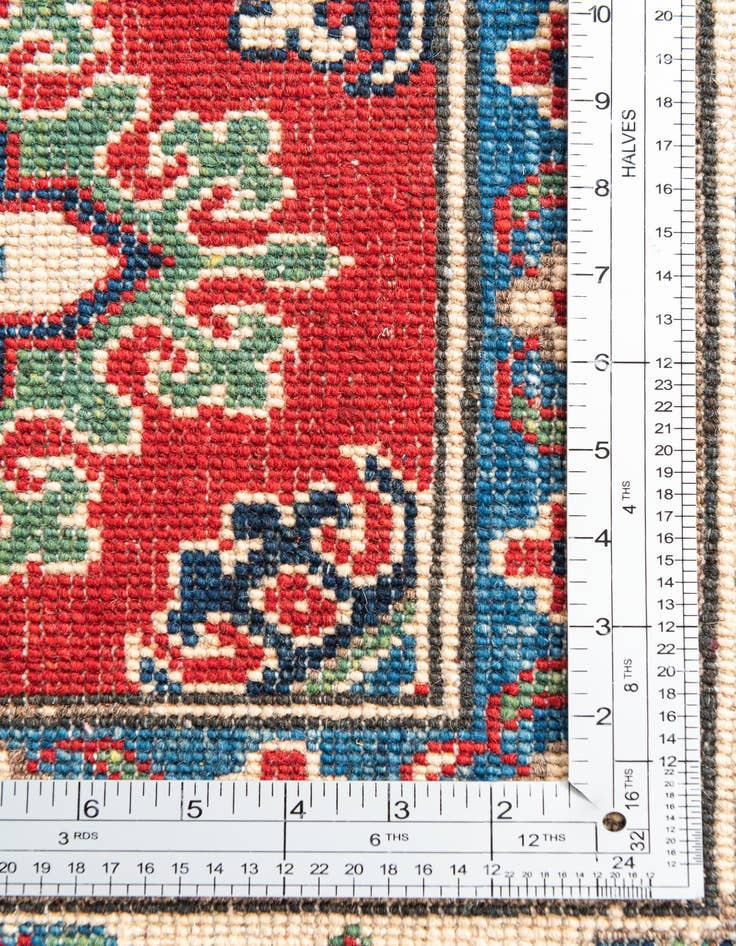 Detail image of 6' 2 x 9'  Hand Knotted Kazak Rug