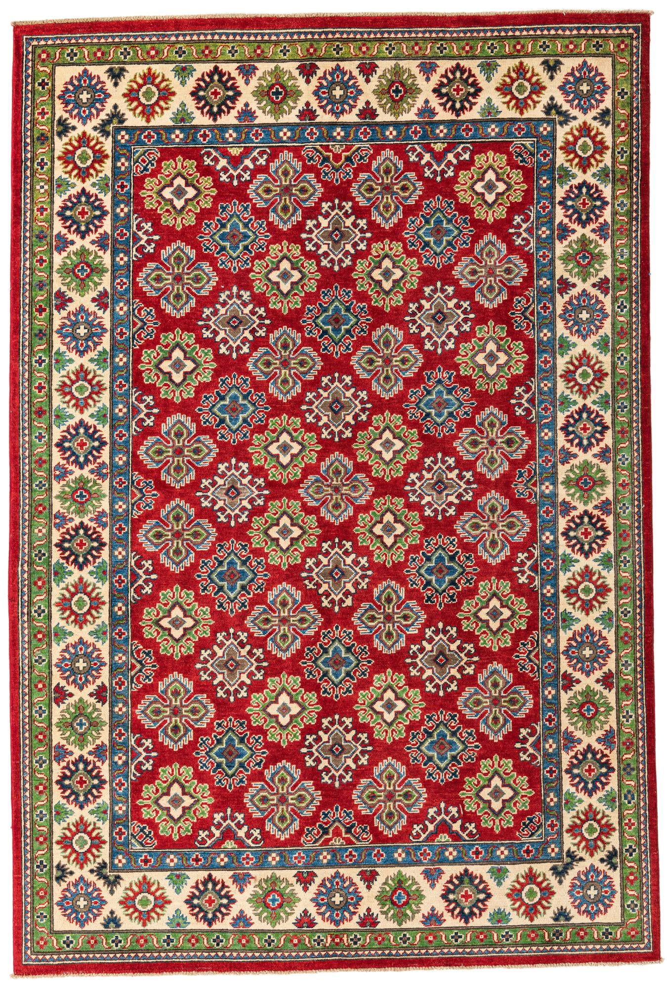 6' 2 x 9' Hand Knotted Kazak Rug