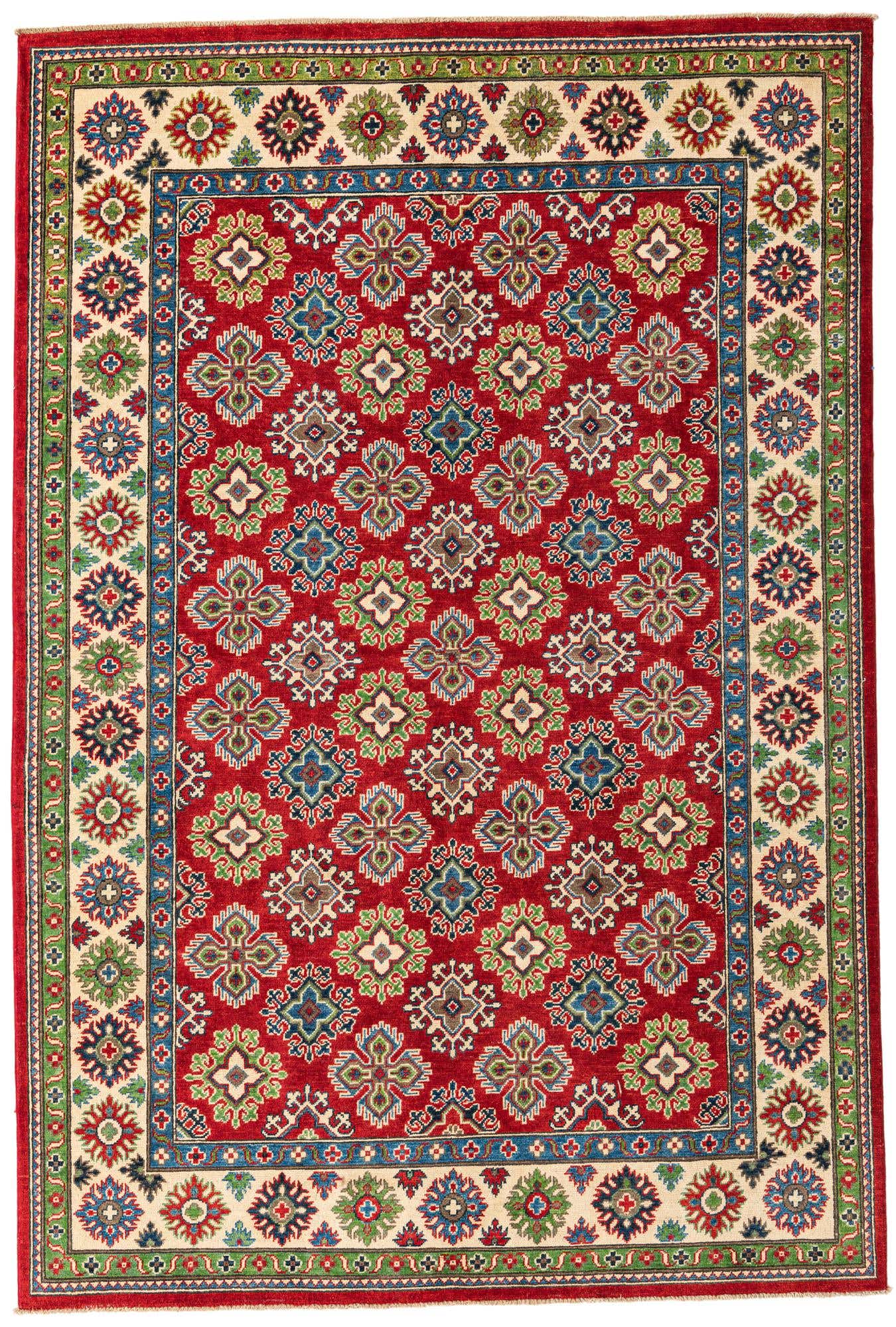 6' 2 x 9' Hand Knotted Kazak Rug