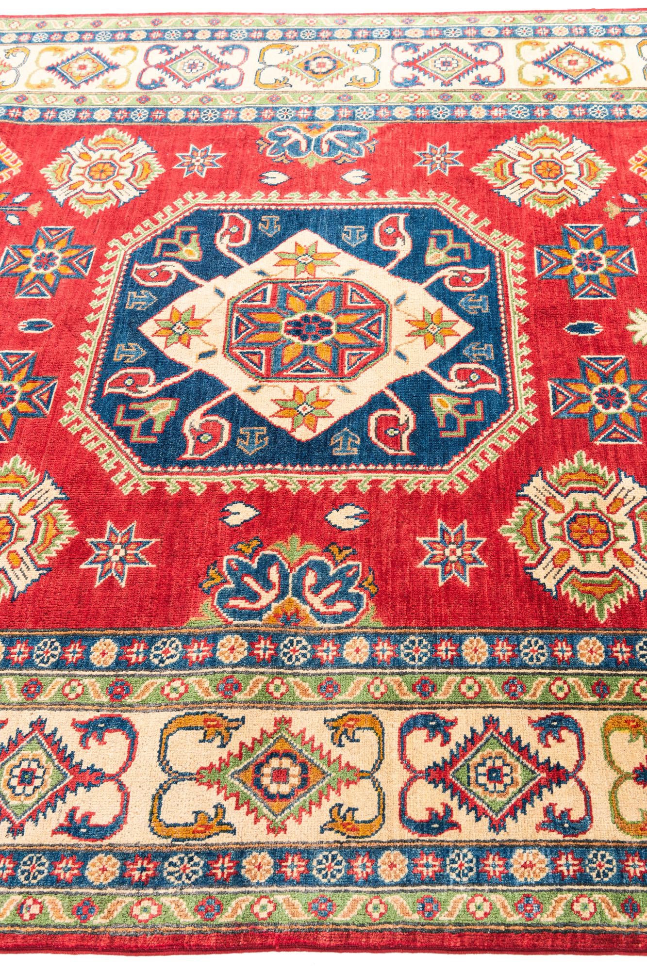 6' 5 x 9' 8 Hand Knotted Kazak Rug