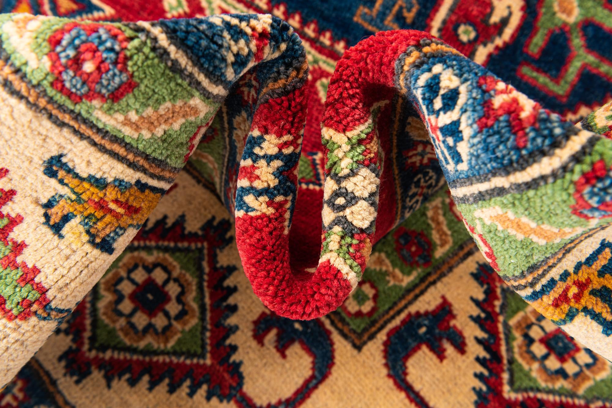 6' 5 x 9' 8 Hand Knotted Kazak Rug