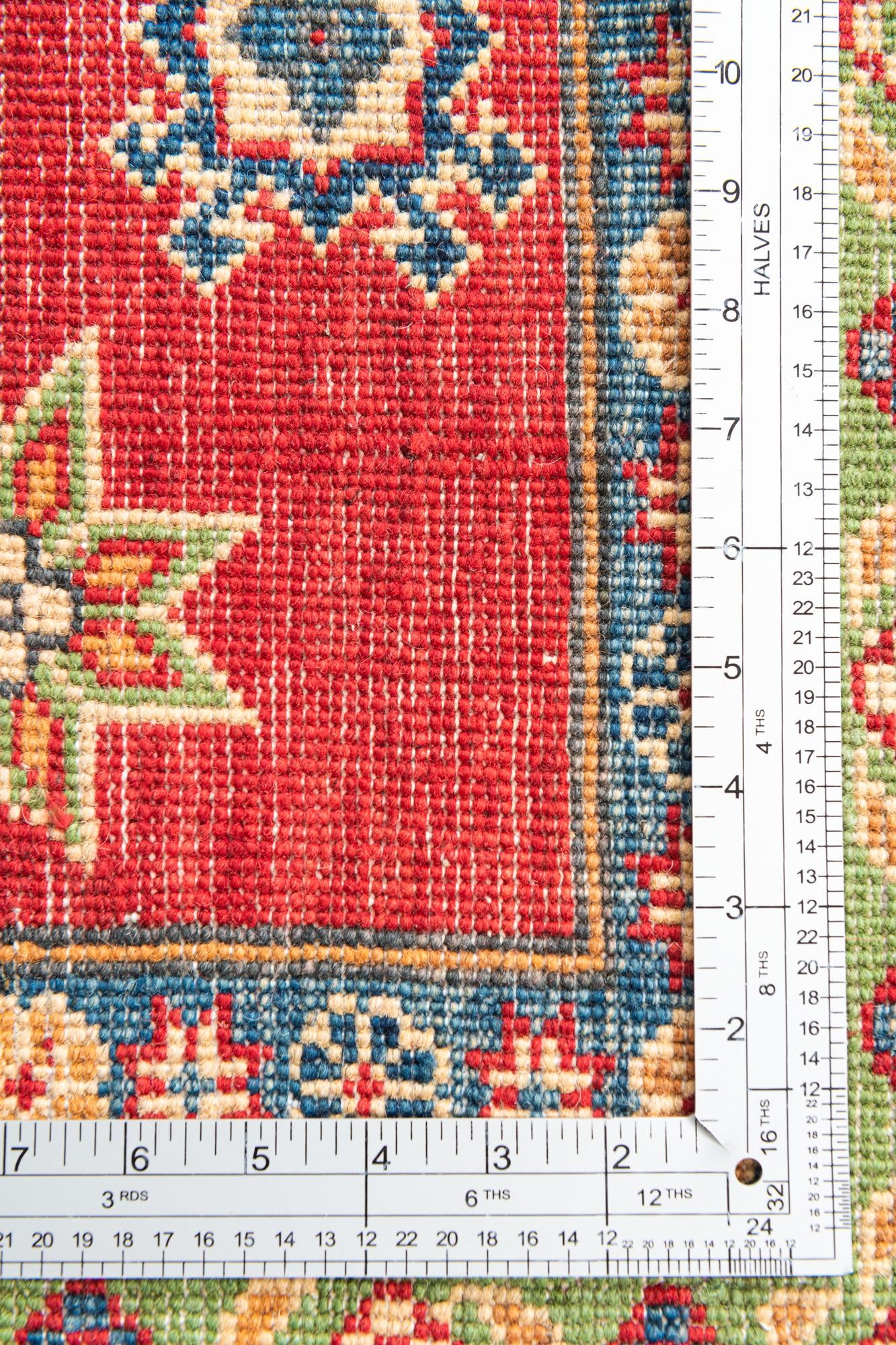 6' 5 x 9' 8 Hand Knotted Kazak Rug