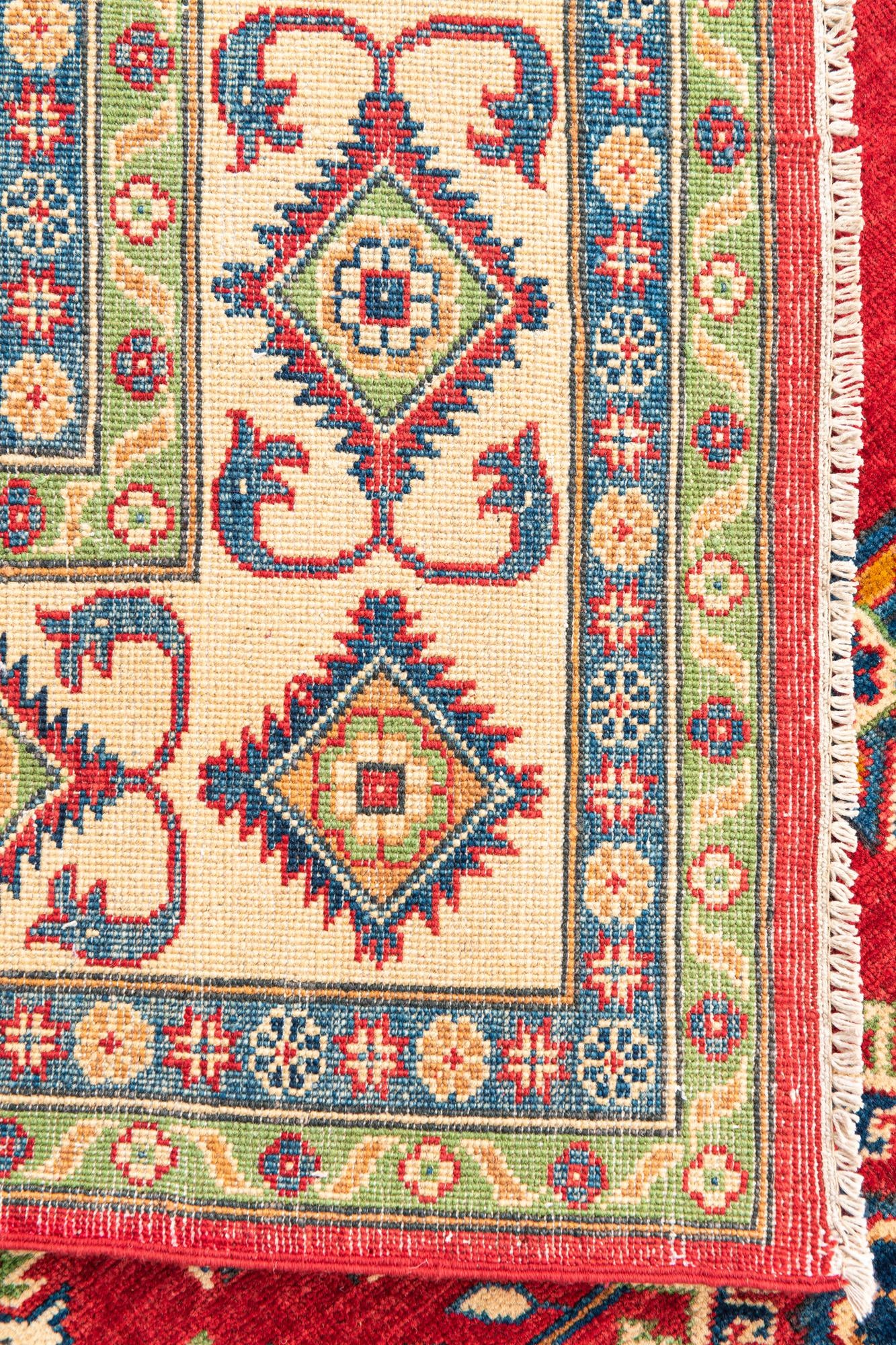 6' 5 x 9' 8 Hand Knotted Kazak Rug