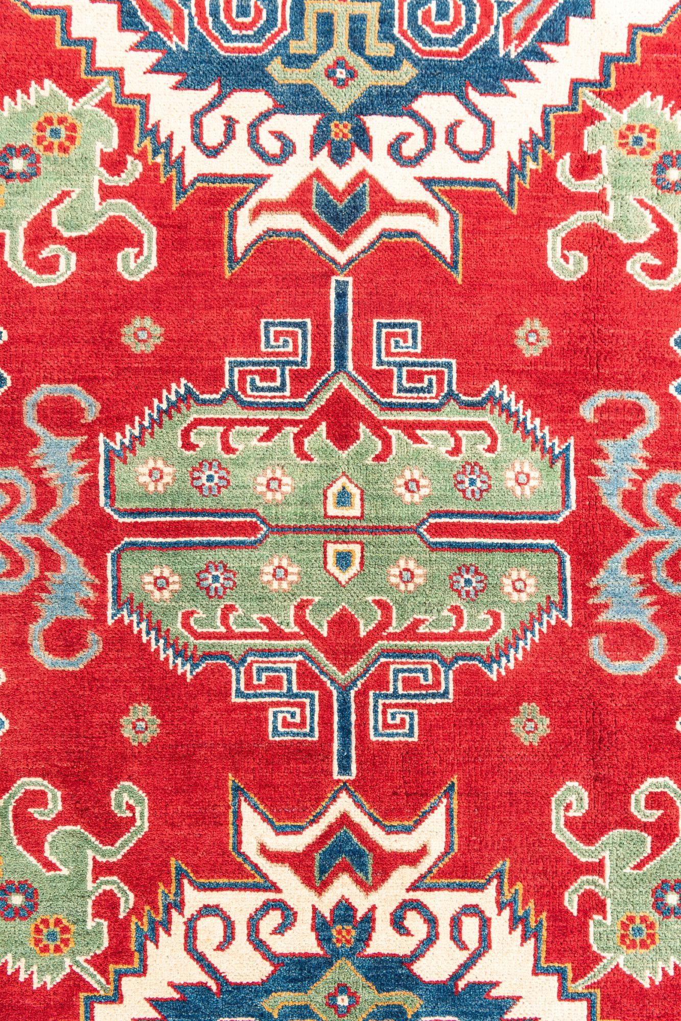 6' 6 x 9' 7 Hand Knotted Kazak Rug