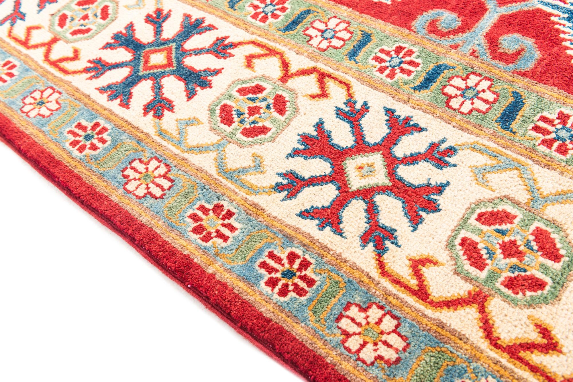 6' 6 x 9' 7 Hand Knotted Kazak Rug