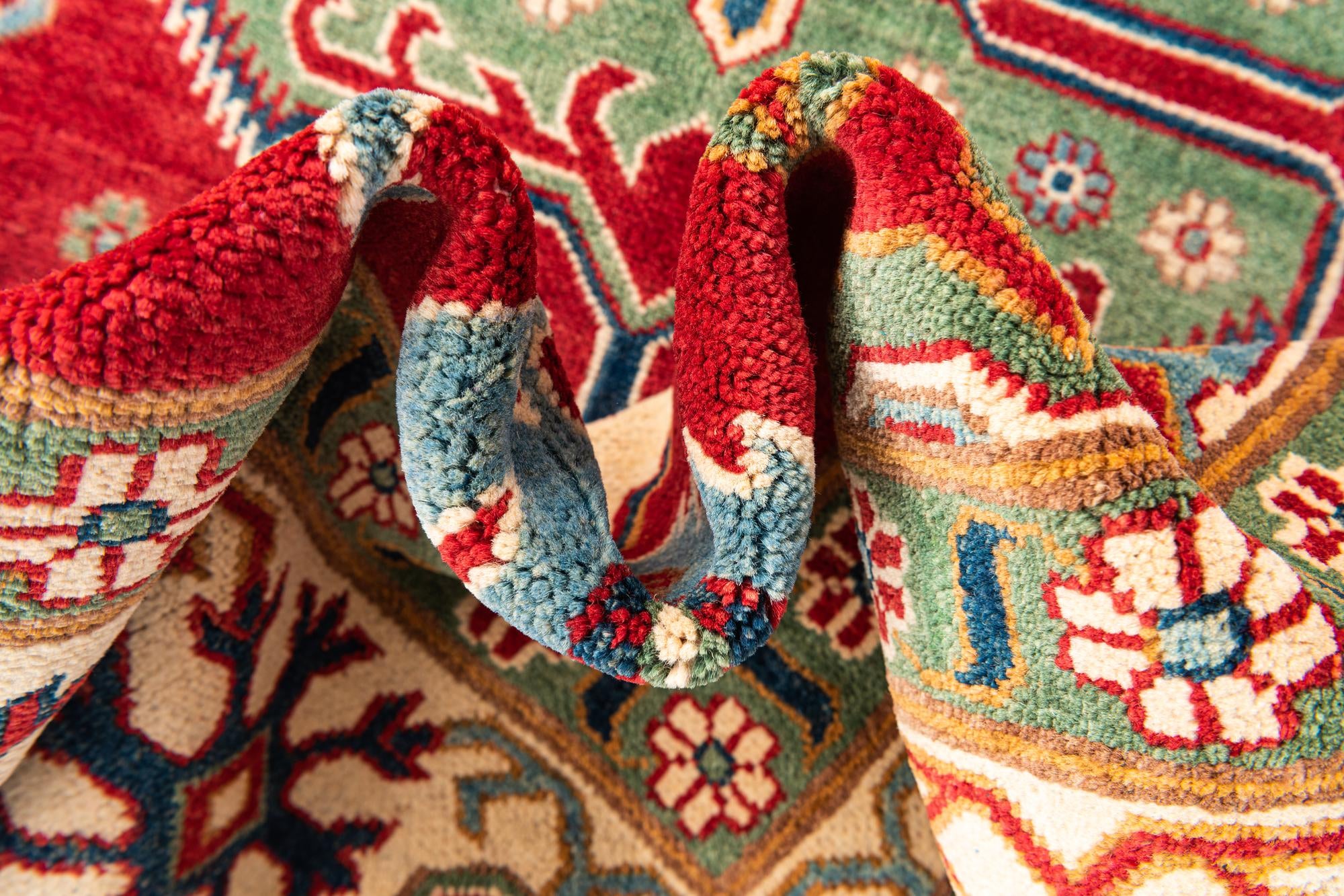 6' 6 x 9' 7 Hand Knotted Kazak Rug